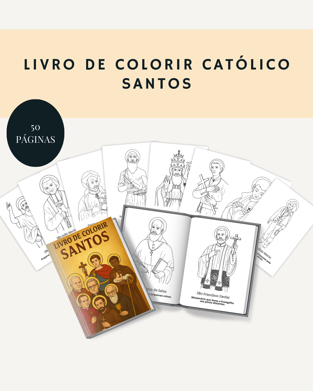 Combo promocional: Livros de colorir católico - Imagem 10