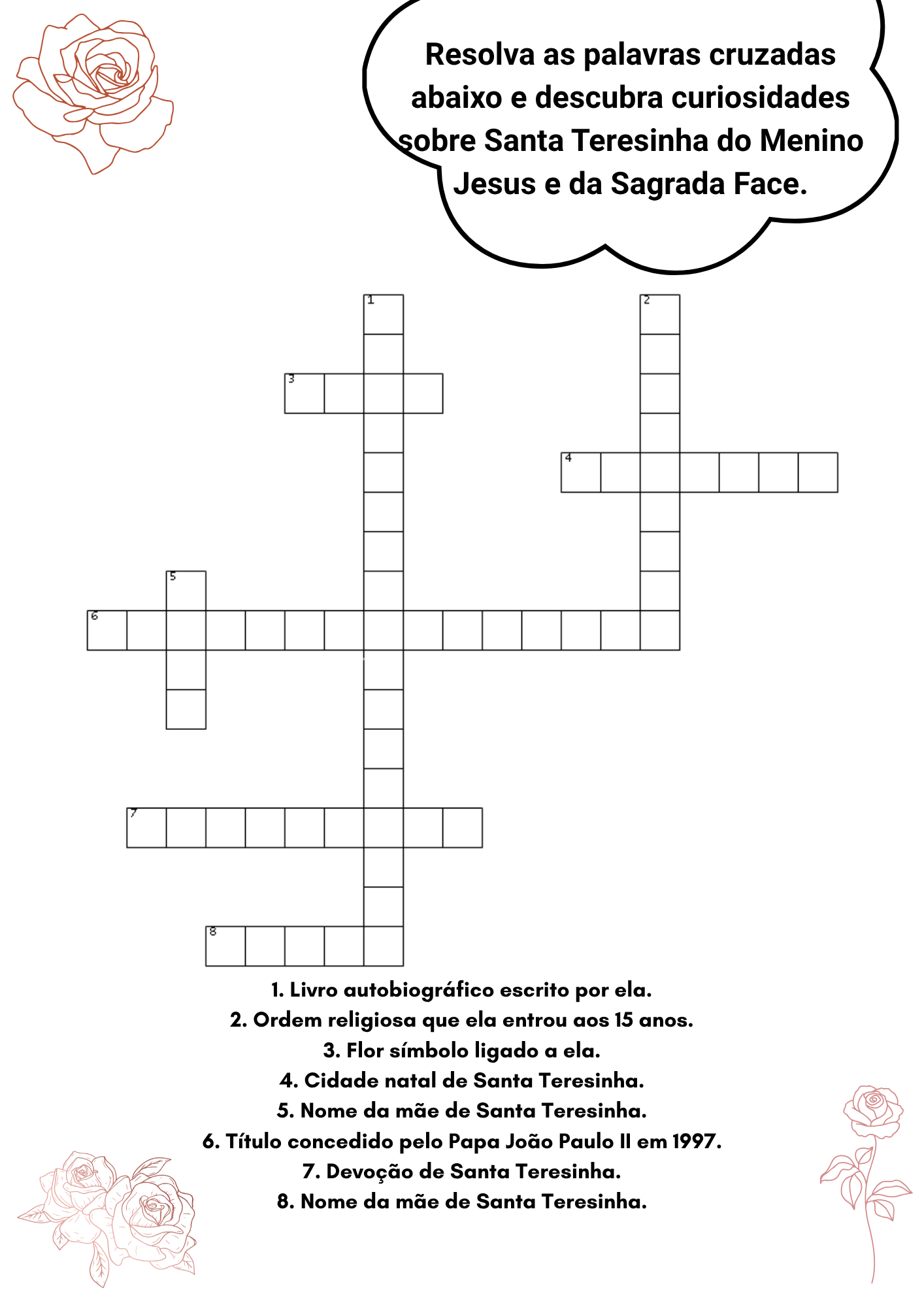 Livro de atividades católico | Santa Teresinha do Menino Jesus - Imagem 3