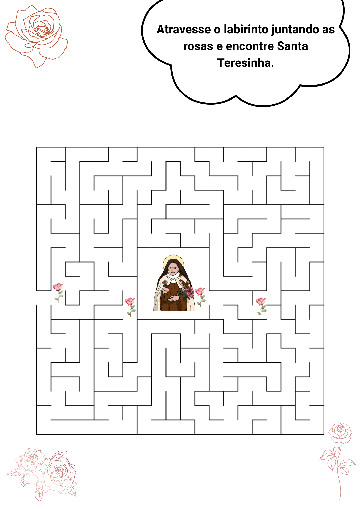 Livro de atividades católico | Santa Teresinha do Menino Jesus - Imagem 5