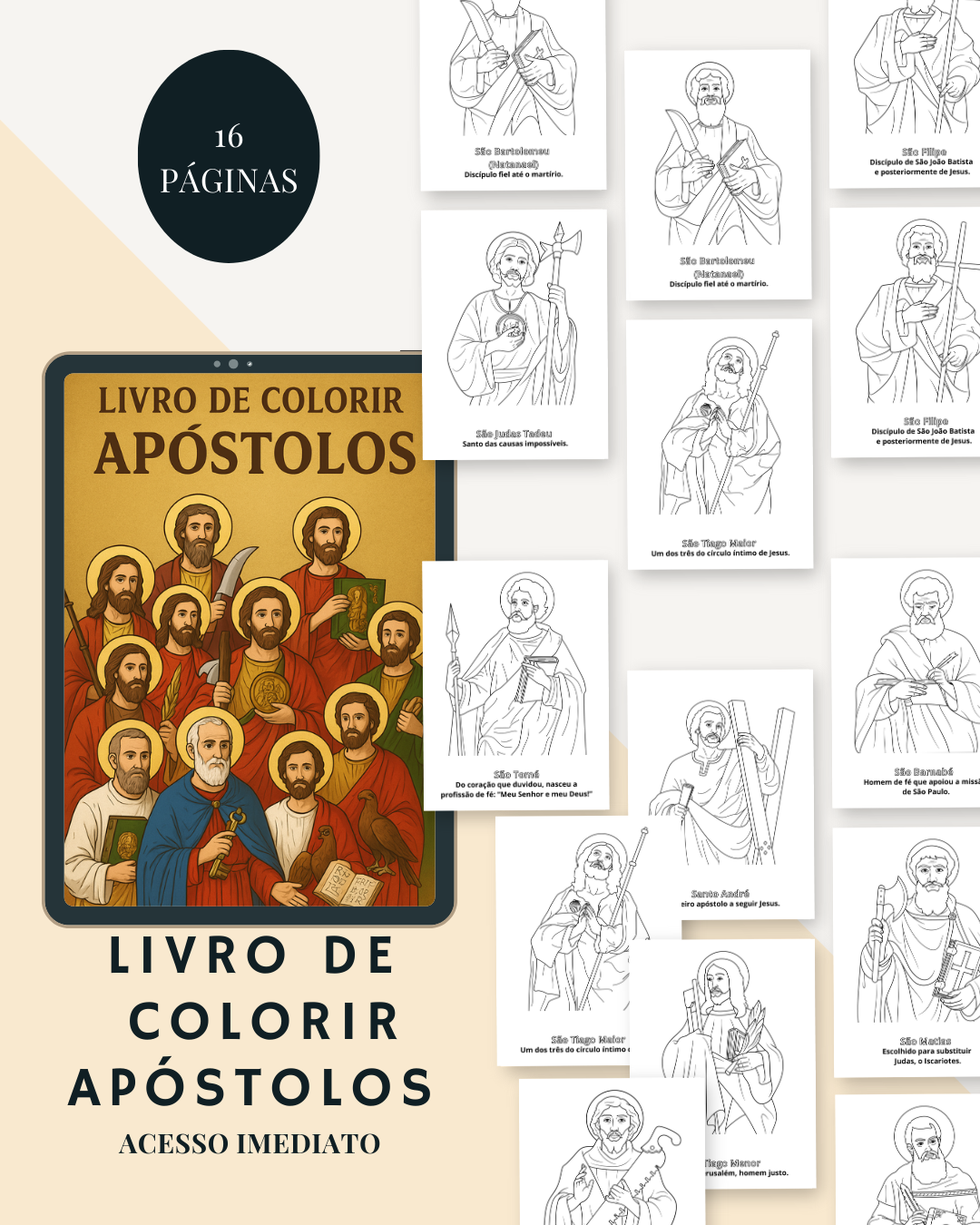 Combo promocional: Livros de colorir católico - Imagem 13