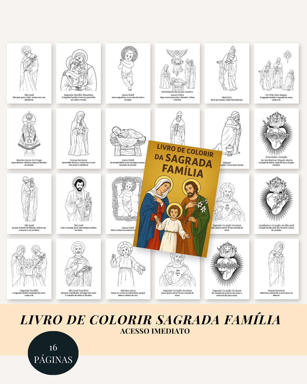Combo promocional: Livros de colorir católico - Imagem 12