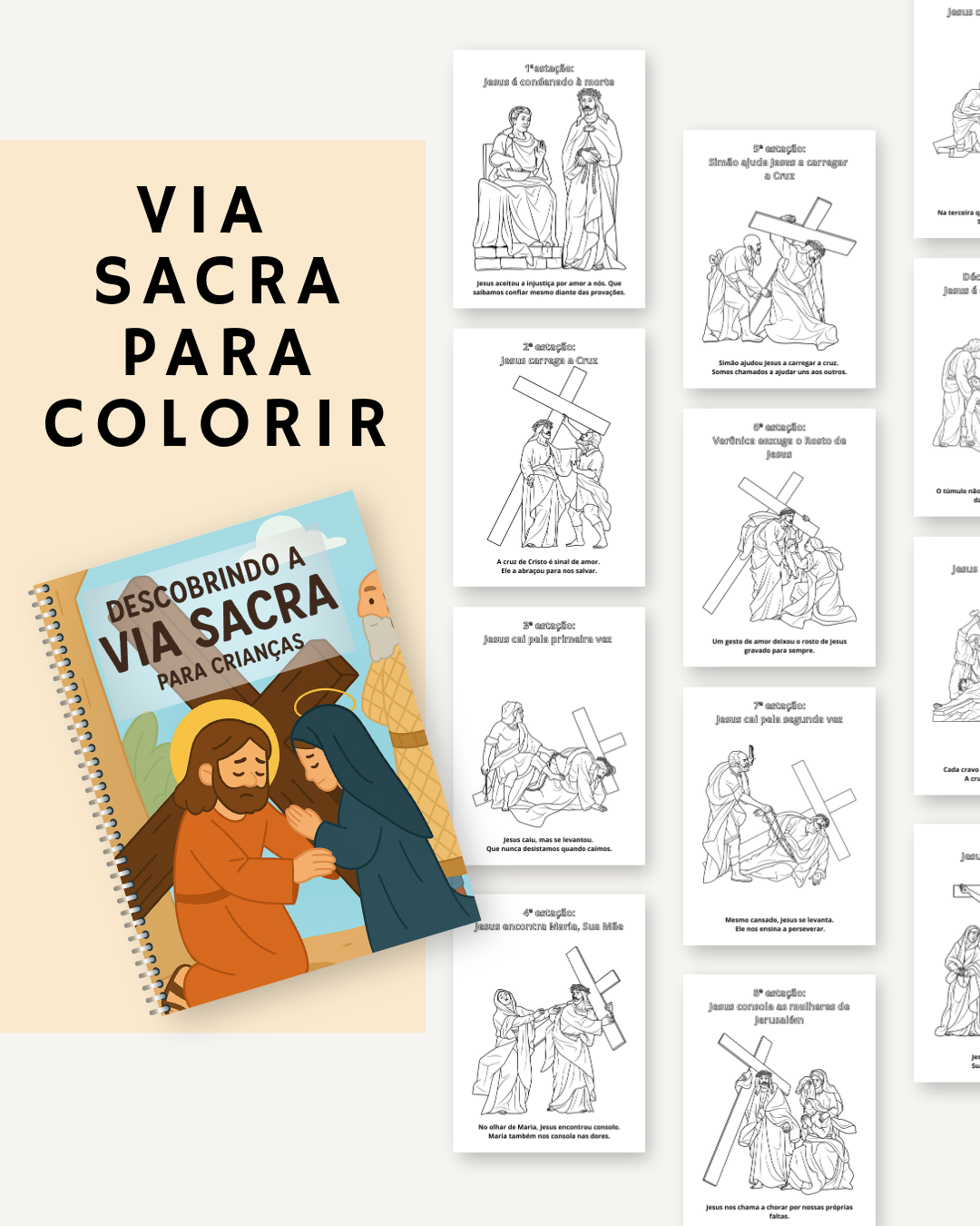 Combo promocional: Livros de colorir católico - Imagem 4