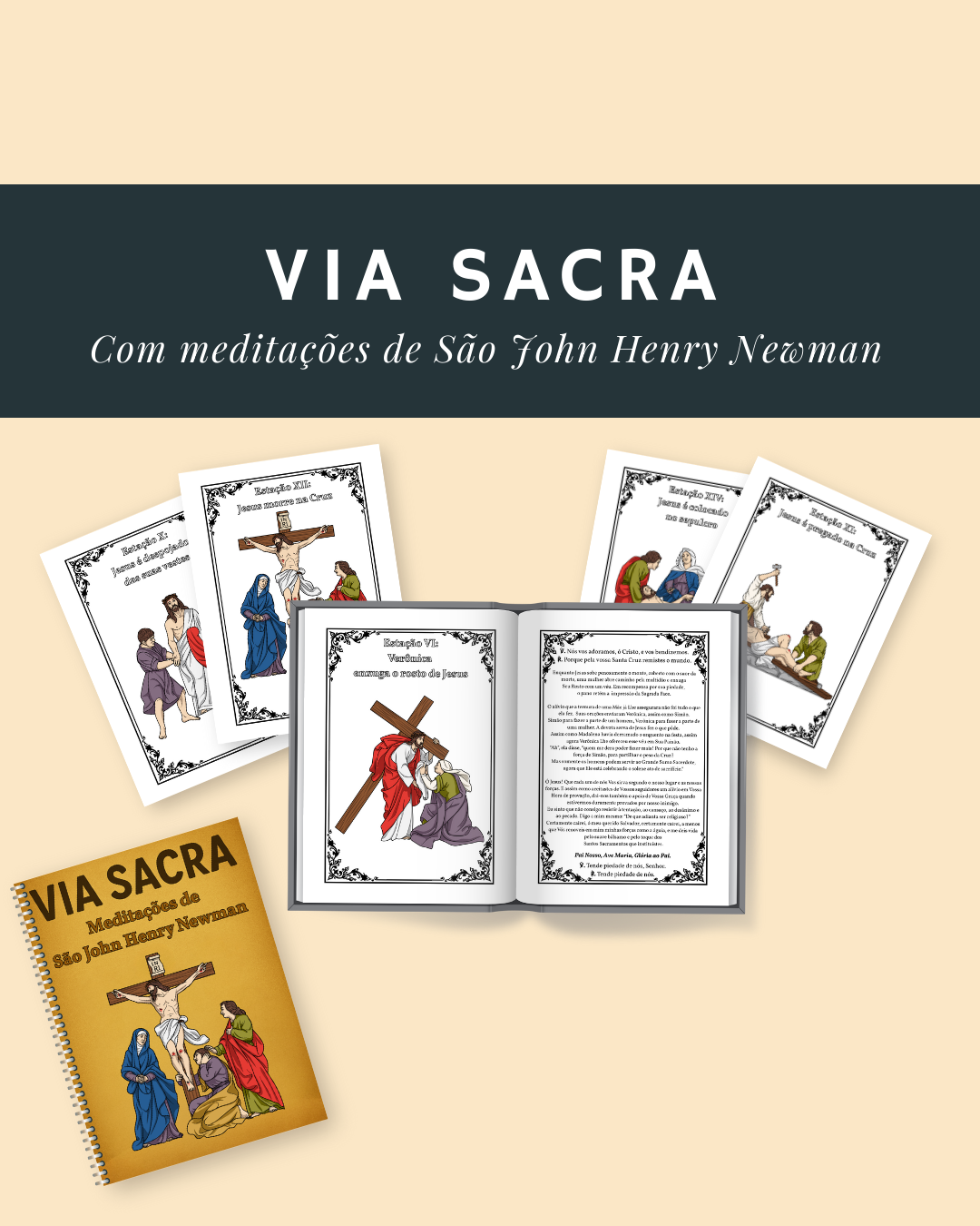 Combo promocional: Livros de colorir católico - Imagem 5