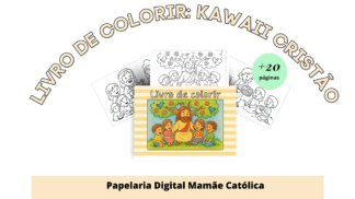 Livro de colorir cristão | Estilo Kawaii