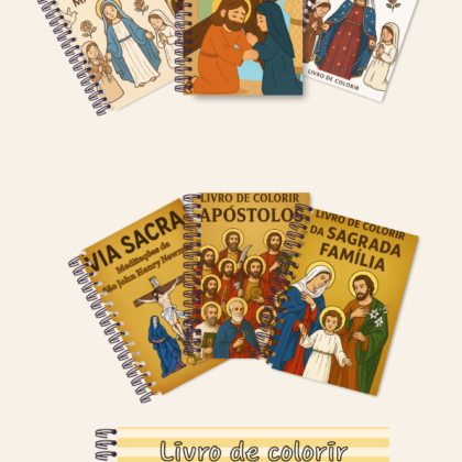 Combo promocional: Livros de colorir católico