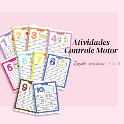 Atividade controle motor - Traçando Números 1 a 10
